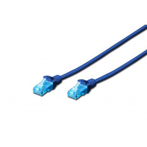 Digitus | CAT 5e | Patch cable | Unshielded twisted pair (UTP) | Male | RJ-45 | Male | RJ-45 | Blue | 1 m